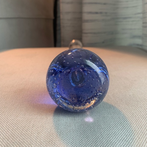Murano mid century bubble vase blue - Picture 4 of 4